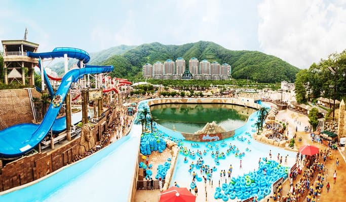 Ocean World Water Park / Jjimjilbang (+ Sky Swing / Luge / Sheep Farm) 1 Day Tour (~Sep) - main view