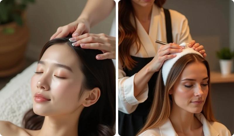 Aaron's Roll n Comb Hair Salon di Gangnam: Head Spa/ Organic Color/ Custom Hair & Makeup