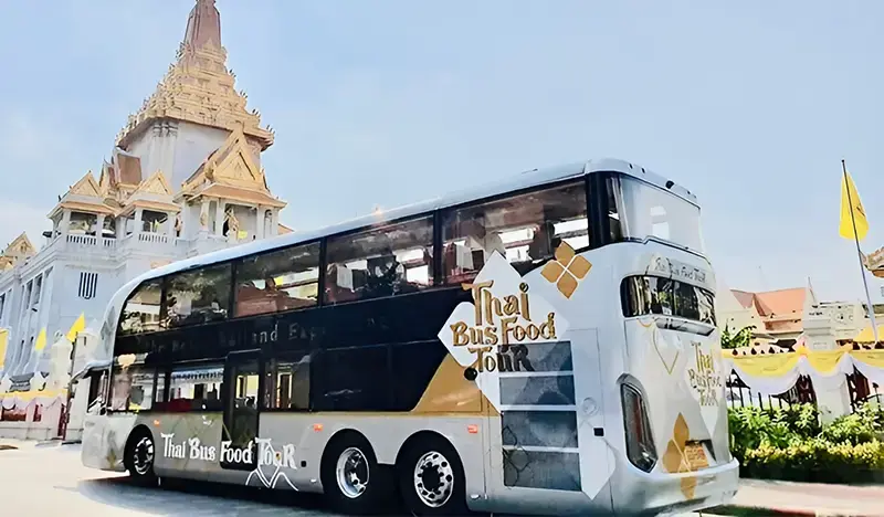 Thai Bus Food Tour: Bangkok City Tour Bus with Onboard Dining - main view