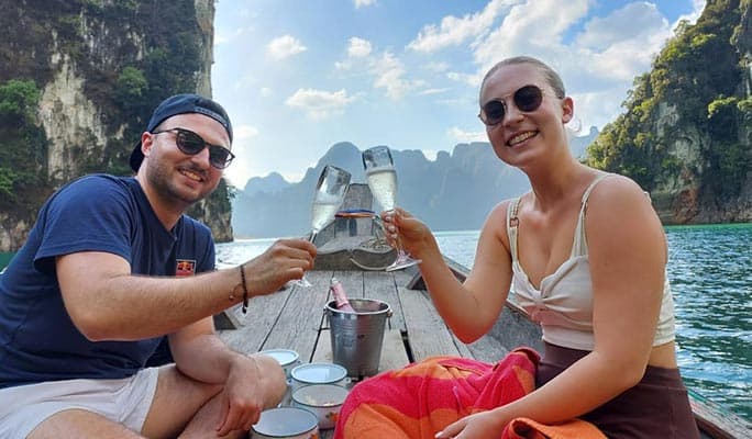 Khao Sok Cheow Lan Lake Sunset Cruise on Longtail Boat (+ Hotel Transfer) - From Khao Sok/ Khao Lak - main view