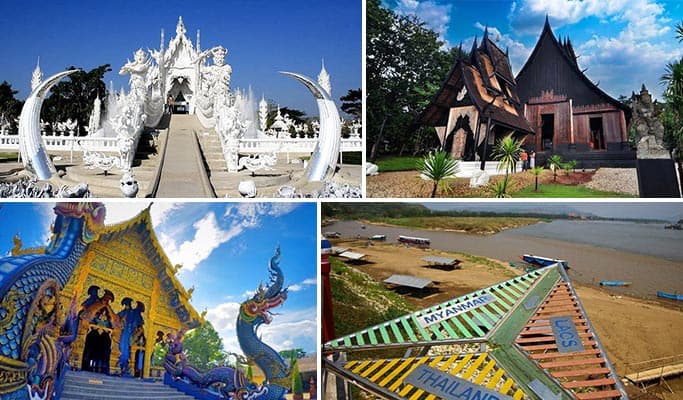 Chiang Rai Golden Triangle + White Temple + Black House + Blue Temple 2D1N Join-in Tour - from Chiang Mai - main view