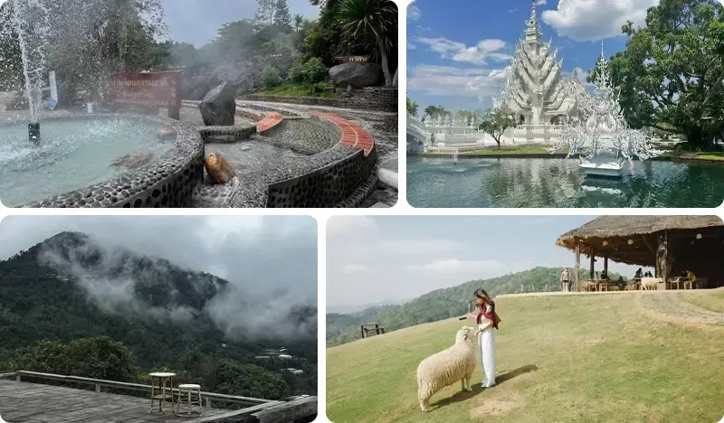 Chiang Rai Hot Spring + White Temple + YAYO Farm Cafe + Akha FarmVille 1 Day Tour (+ Lunch) - from Chiang Mai - main view