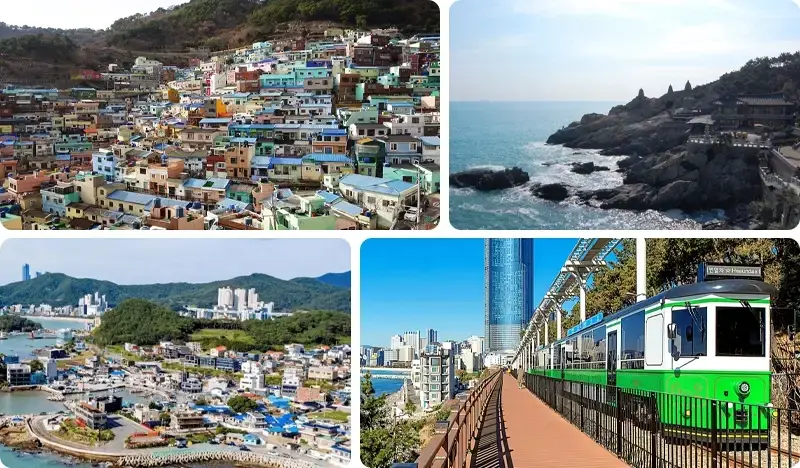 Busan 1 Day Tour: Gamcheon Culture Village + Haedong Yonggungsa Temple + Haeundae Sky Capsule + Yacht Tour - main view