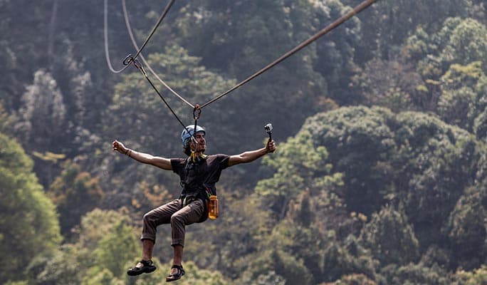 Chiang Mai Kingkong Smile Zipline + Doi Saket Hot Spring 1 Day Private Tour (+ Lunch) (+ Hotel Transfer) - main view