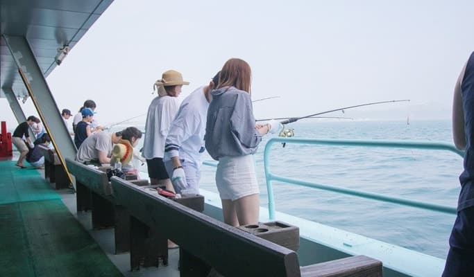 Fishing at Jeju Marine Resort near Seongsan Ilchulbong (Sunrise Peak) - main view