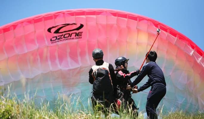 Tandem Paragliding in Jeju Island - main view