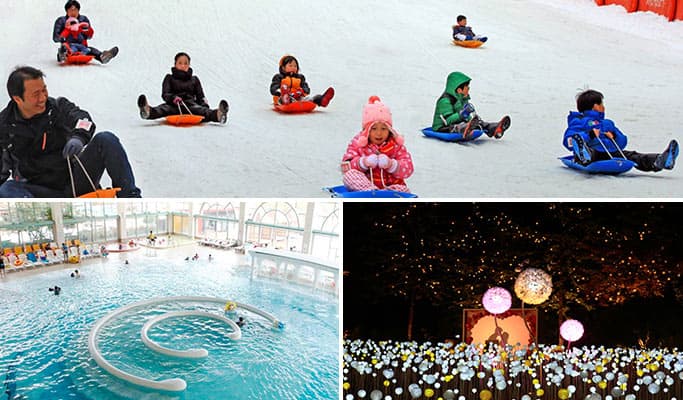 Jisan Ski Resort + Icheon Termeden Spa + OOOZOOO Illumination Garden 1 Day Tour (Dec 24~Mar 5) - main view