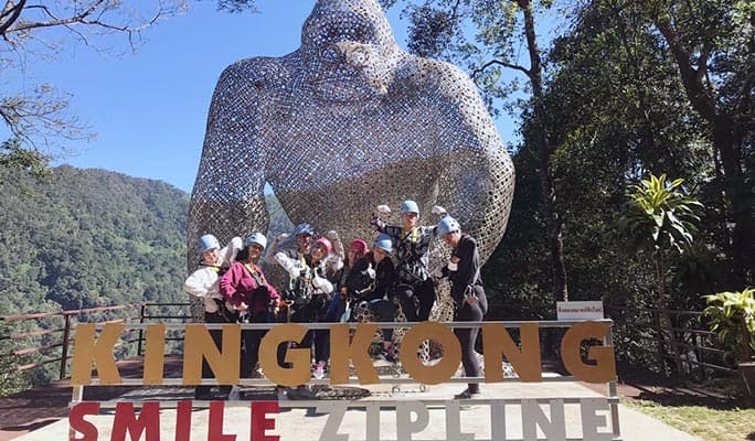 Kingkong Smile Zipline Chiang Mai (+Thai Buffet) (+ Hotel Transfer) - main view