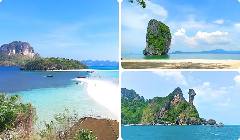 Krabi 3 Islands 1 Day Tour by Big Boat & Speedboat (+Lunch/Snorkeling) - From Phuket (+ Hotel Transfer) - main view