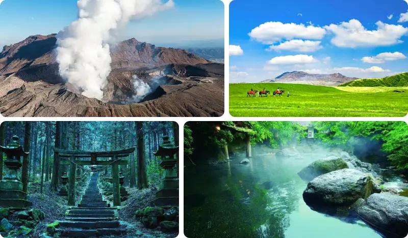 Mount Aso + Kusasenrigahama + Kurakawa Onsen 1 Day Tour from Fukuoka/ Kumamoto - main view