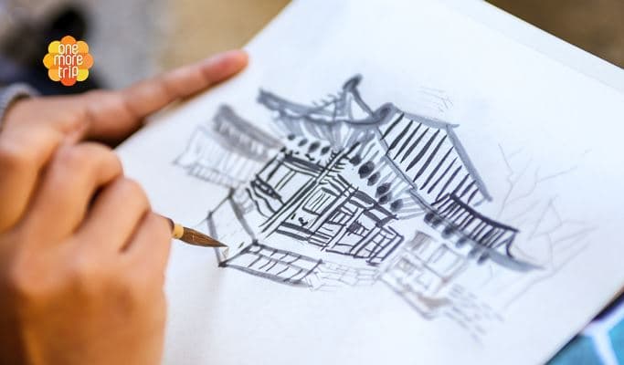 Outdoor Sumukhwa (Ink-Wash Painting) Class in Unhyeongung Palace - main view