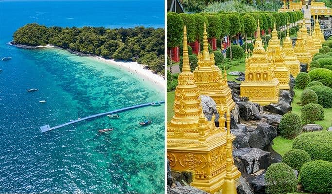 Pattaya 1 Day Join-in Tour - from Bangkok/Pattaya (+Coral Island/Nong Nooch Garden options) - main view