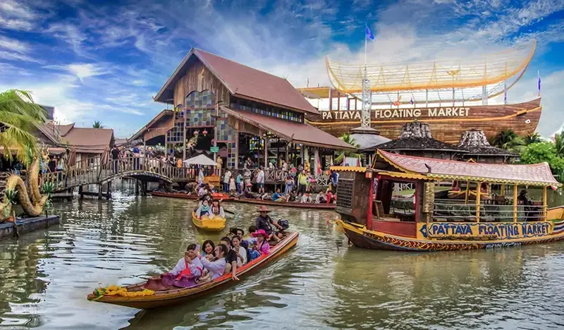 Pattaya Floating Market & Beach Rooftop Sunset 1 Day Tour (+ eSIM) (+ Halal Lunch) (Join-in/ Private) - from Bangkok/ Pattaya - main view