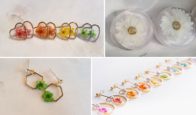 Korea Proxy Shopping: Handmade Accessories & Jewelry Made Using Preserved Flowers - main view