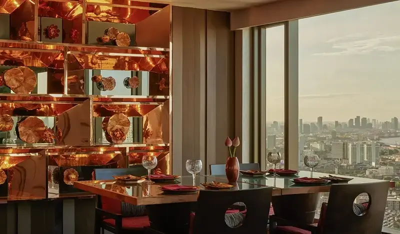 Saffron Contemporary Thai Restaurant at Banyan Tree Bangkok Rooftop - main view