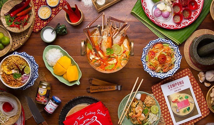 Home-Style Thai Cooking Class by Sompong Thai Cooking School in Bangkok (+ Market Tour option) - main view