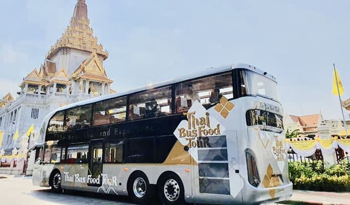 Thai Bus Food Tour: Bangkok City Tour Bus with Onboard Dining - main view