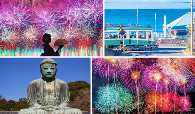 Summer Limited: Atami Firework Cruise + Kamakura 1 Day Tour from Tokyo - main view