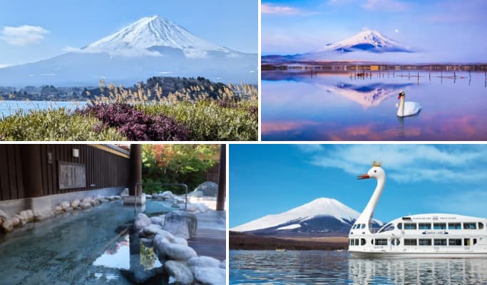 Mt. Fuji Lake Kawaguchi + Lake Yamanaka + Onsen 1 Day Tour from Tokyo - main view