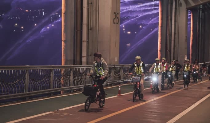 Seoul Bike Tour: Hangang River Evening Electric Bike Tour - main view