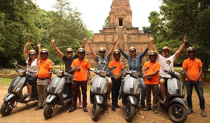 Angkor 3 Temples + Baksei Chamkrong + Srah Srang Pond 1 Day Tour by Vespa Scooter with Driver (Join-in/Private) - main view