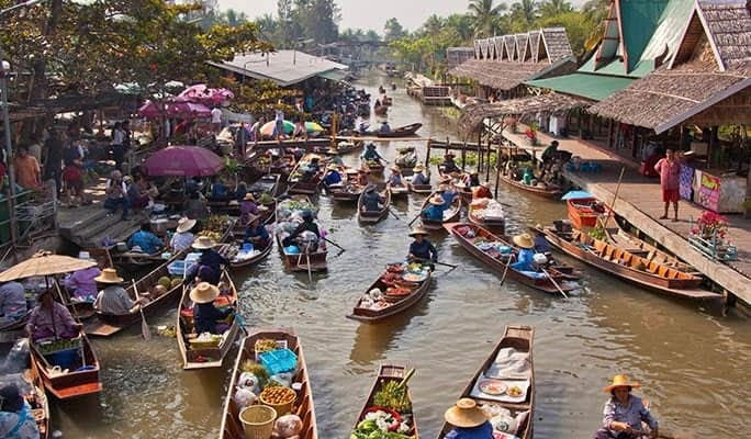 Trains & Tree Temples: Floating Market + Railway Market + Mangrove Forest (Samut Songkhram) - main view