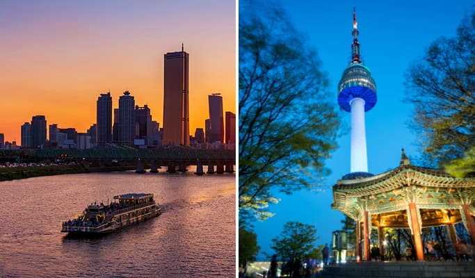 Han River Cruise & N Seoul Tower Half Day Tour - main view
