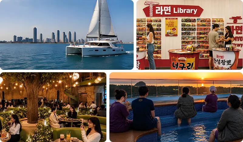 Incheon Wellness-Tagesausflug von Seoul: Yachttour + Ramyun-Mittagessen + Trendiges Café + Jjimjilbang-Erlebnis - main view