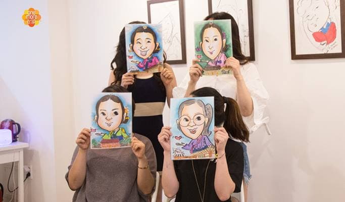 韓国の伝統的なカリカチュア体験 - main view