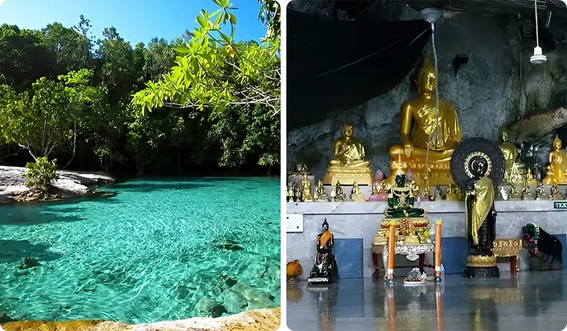 Discover Krabi: Emerald Pool + Hot Springs + Tiger Cave Temple Tour (Join-in/Private) - main view