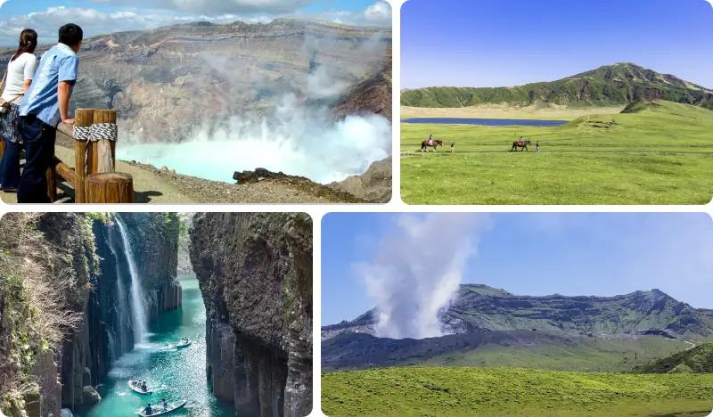 Mount Aso + Kusasenrigahama + Takachiho Gorge 1 Day Tour from Fukuoka - main view