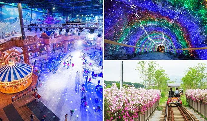 Onemount Snow Park + Gwangmyeong Cave + Uiwang Rail Bike 1 Day Tour (~Sep) - main view