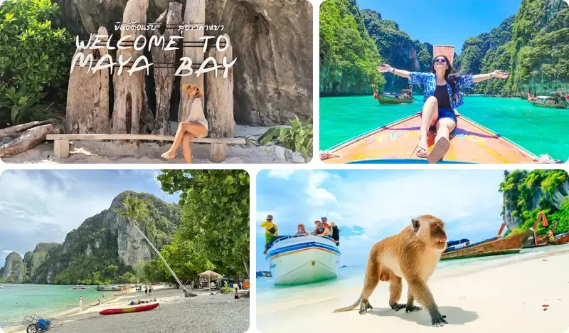 Phi Phi Islands + Maya Bay + Monkey Beach + Khai Island 1 Tour by Speedboat (+ Lunch) - From Phuket (+ Hotel Transfer option) - main view