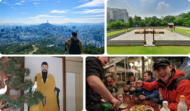 Local Hike & Sip Half Day Tour in Seoul: Sajikdan + Dangun Shrine + Mt. Inwangsan Hiking + Makgeolli Tasting - main view