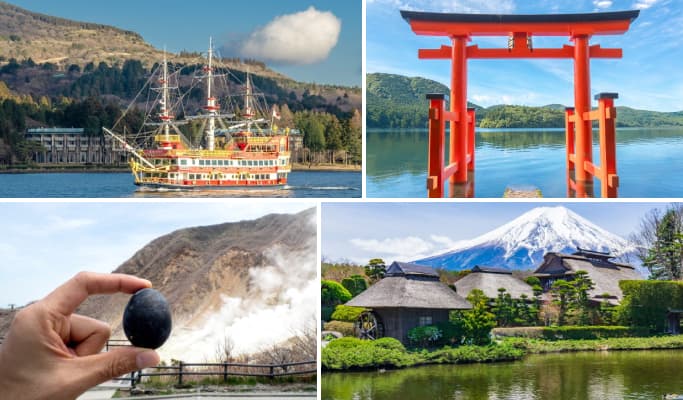 Hakone Ropeway & Pirate Ship & Oshino Hakkai 1 Day Tour from Tokyo - main view