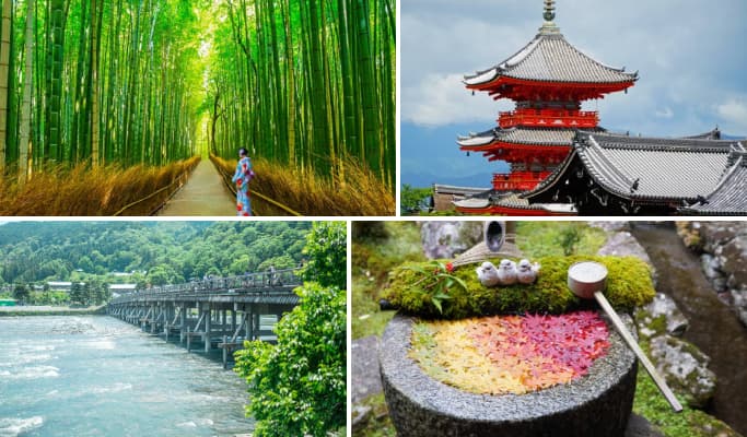Kyoto Yanagiya Kannon & Arashiyama & Kiyomizudera 1 Day Tour from Oksaka/Kyoto - main view